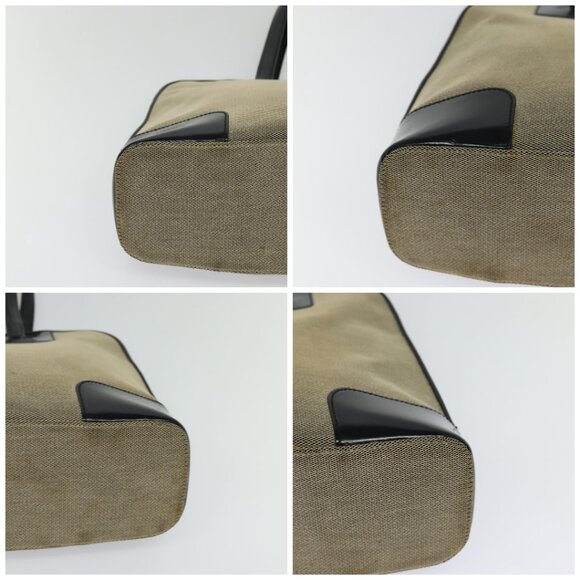 GUCCI Tote Bag Canvas Leather Gray Black Silver 002 1122 Auth bs23009 - Picture 15 of 15